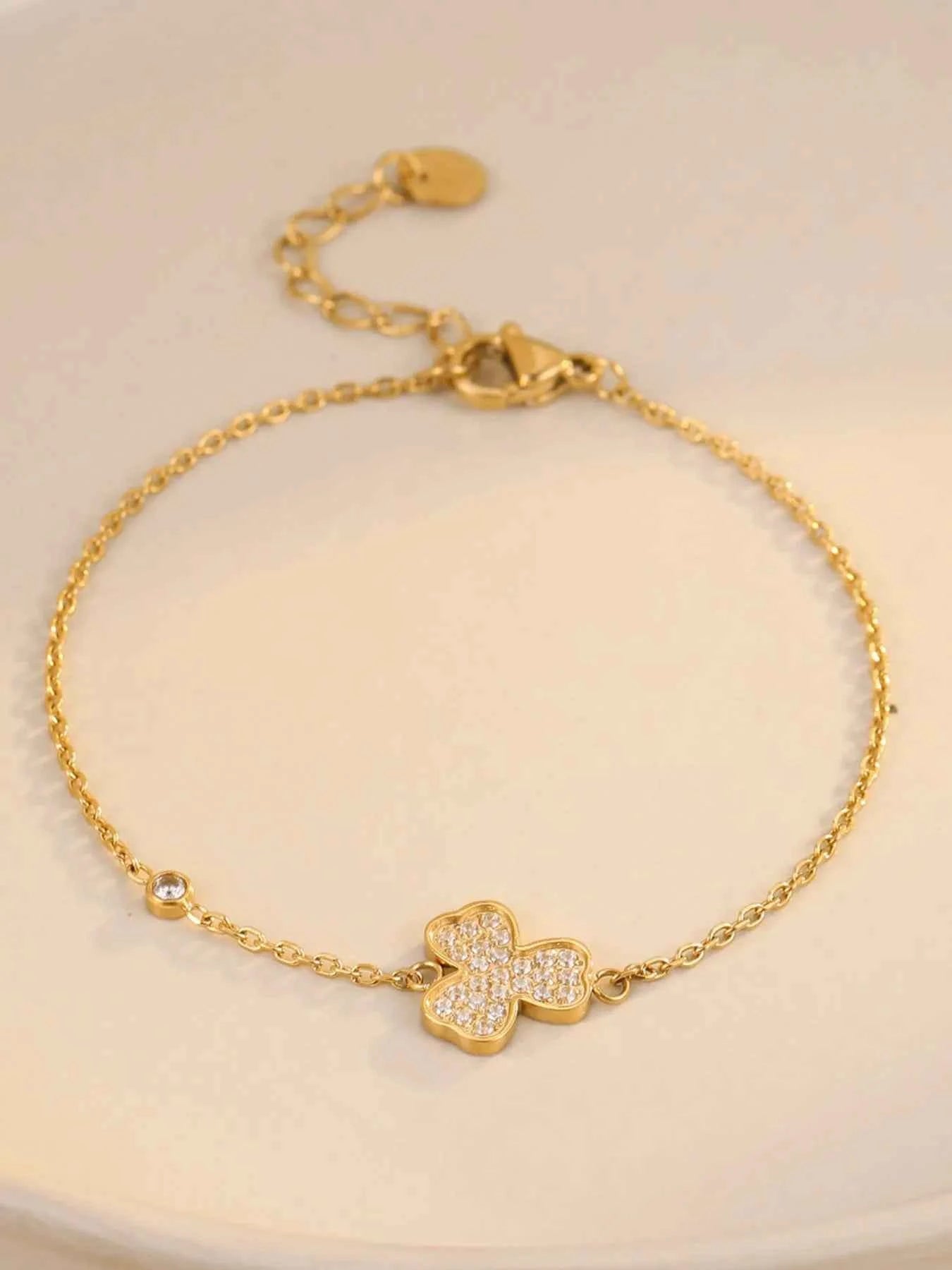 Stainless Steel Zircon Bracelet