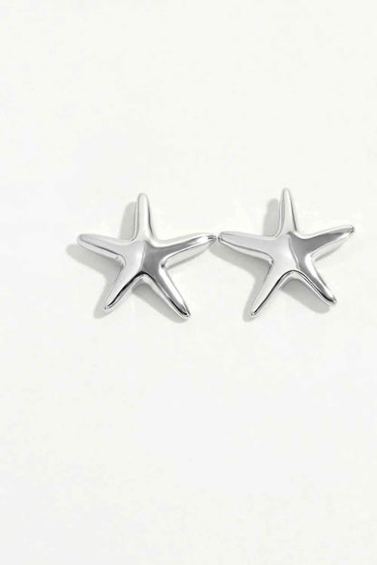 925 Sterling Silver Star Stud Earrings