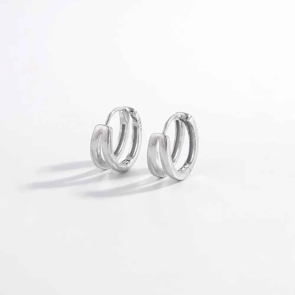 925 Sterling Silver Huggie Earrings