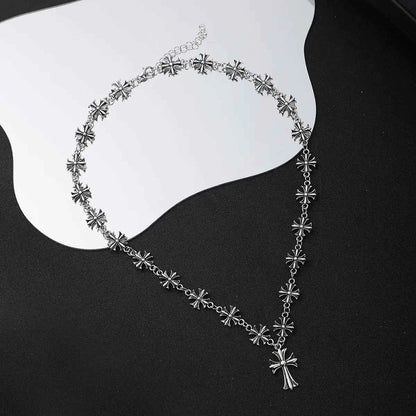 Cross Pendant Alloy Necklace