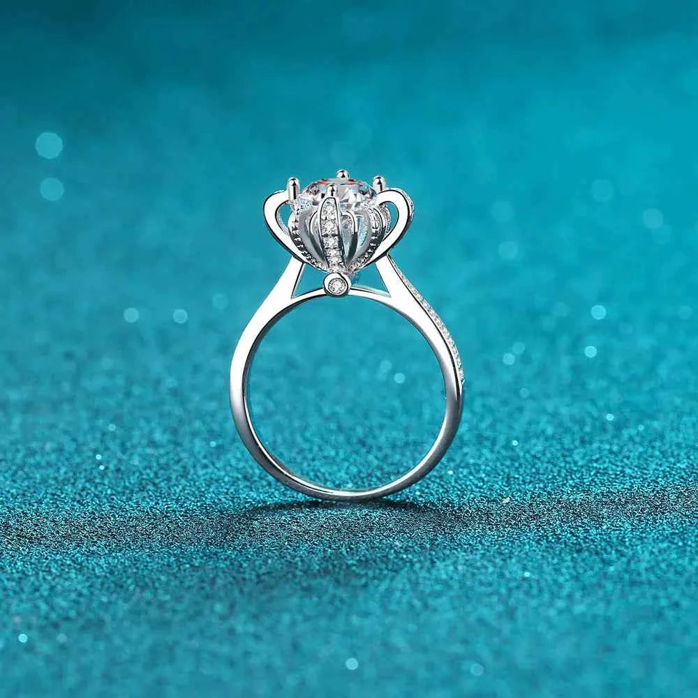 1 Carat Moissanite 925 Sterling Silver Ring