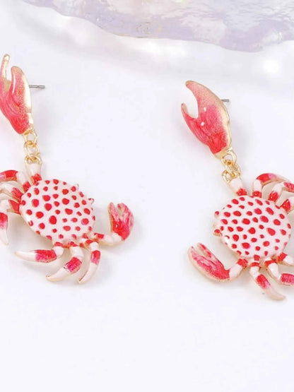 Alloy Crab-Shaped Earrings