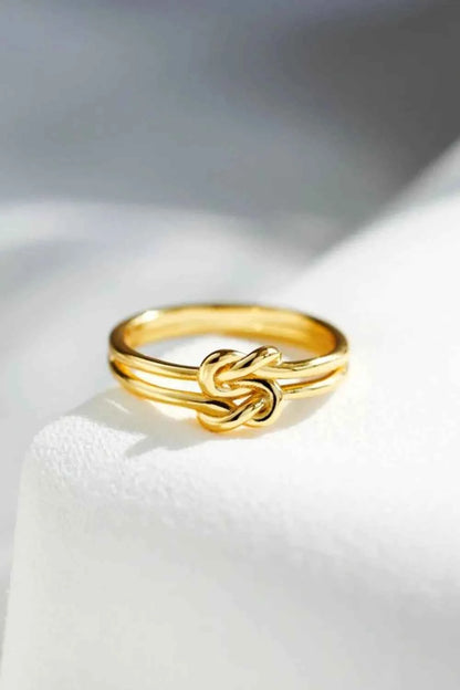 925 Sterling Silver Knotted Ring