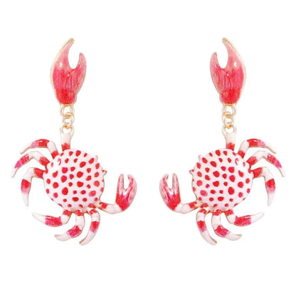 Alloy Crab-Shaped Earrings