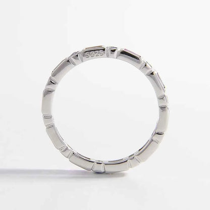 925 Sterling Silver Inlaid Zircon Ring