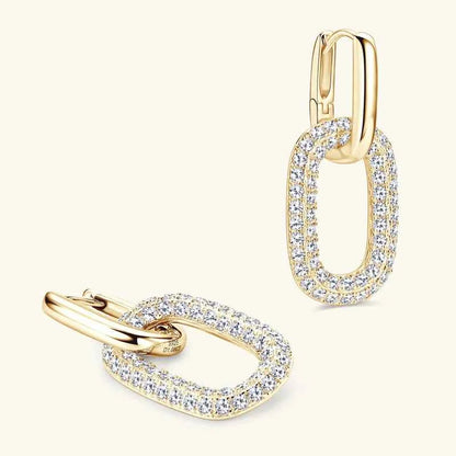 2.16 Carat Moissanite 925 Sterling Silver Earrings