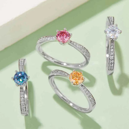 Moissanite 925 Sterling Silver Ring