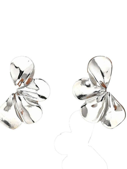 Stainless Steel Flower Earrings