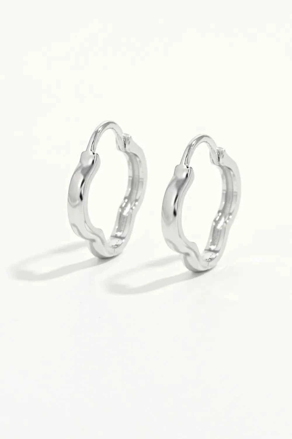 925 Sterling Silver Inlaid Zircon Earrings