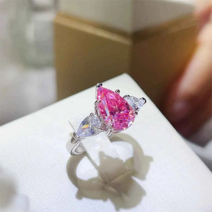 2 Carat 925 Sterling Silver Moissanite Ring