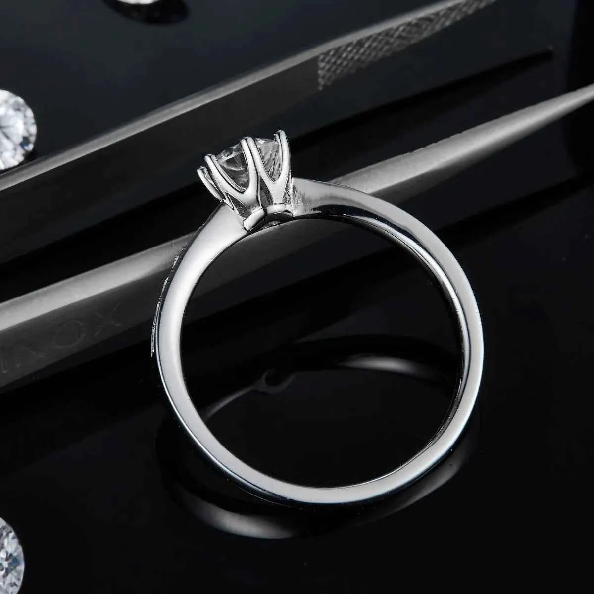 Moissanite 925 Sterling Silver Ring