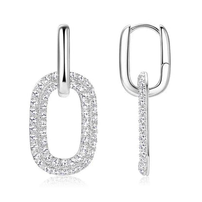 2.16 Carat Moissanite 925 Sterling Silver Earrings
