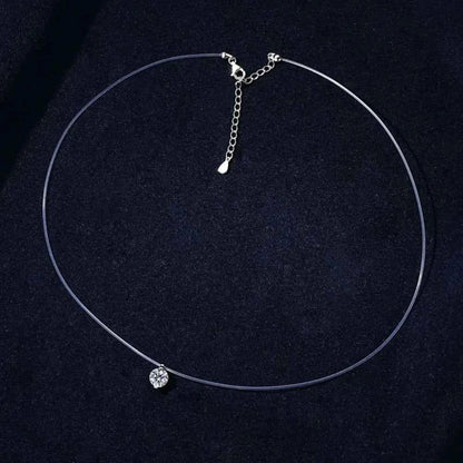 1 Carat Moissanite 925 Sterling Silver Necklace