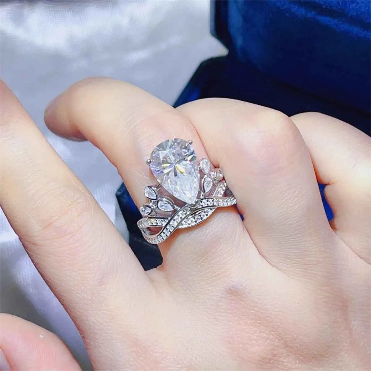 5 Carat Moissanite 925 Sterling Silver Ring