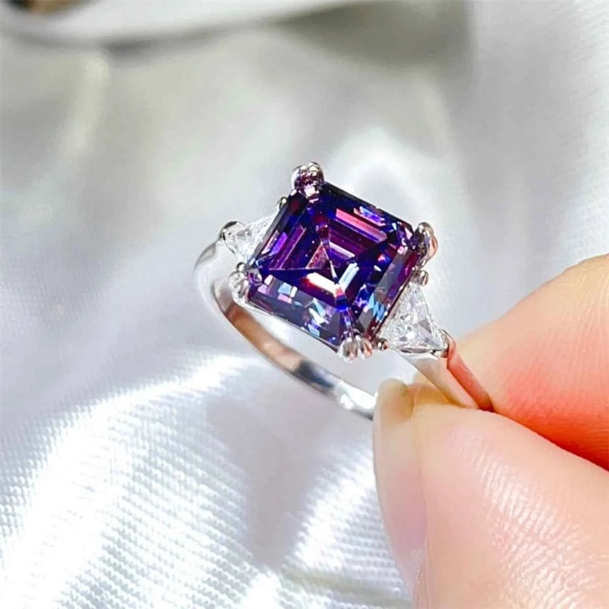 3 Carat Moissanite 925 Sterling Silver Ring