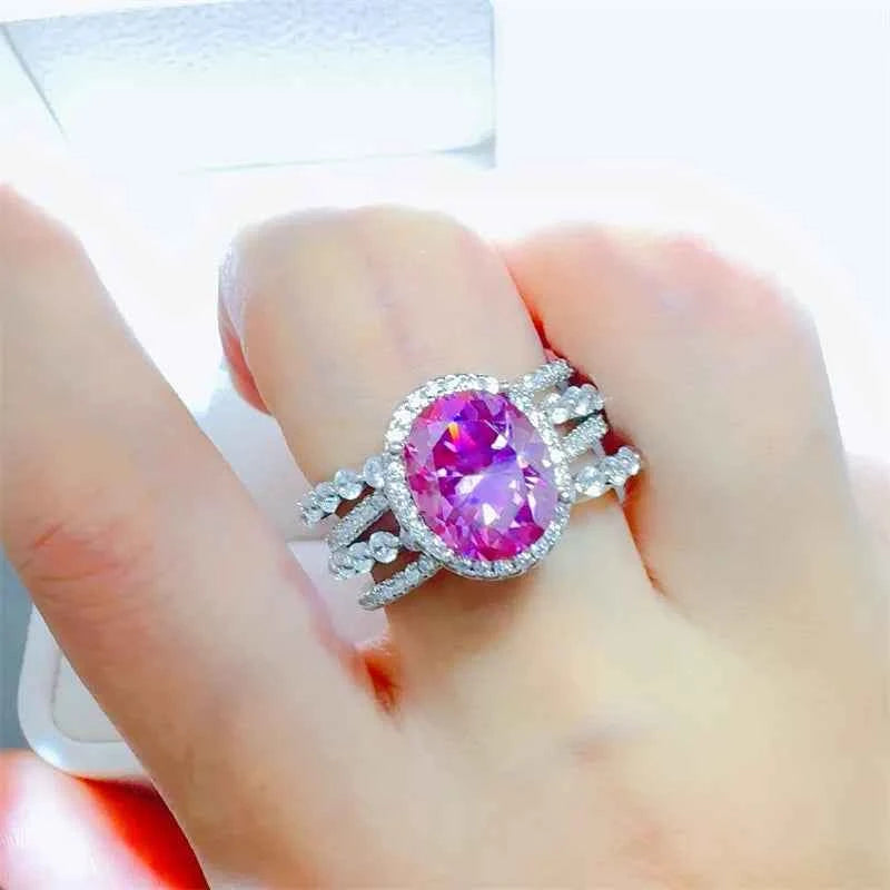 3 Carat Moissanite 925 Sterling Silver Ring