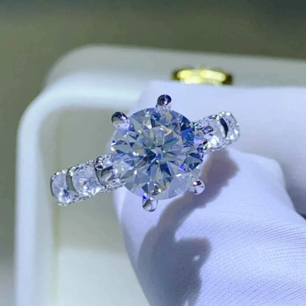 3 Carat Moissanite 925 Sterling Silver Ring