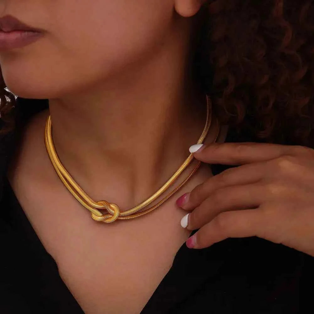 Titanium Steel Knot Necklace