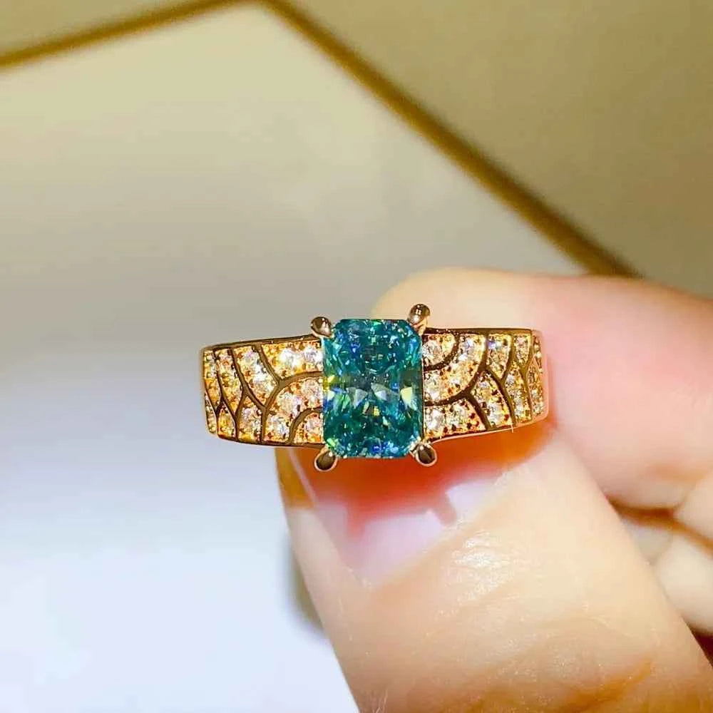 1 Carat Moissanite 925 Sterling Silver Ring