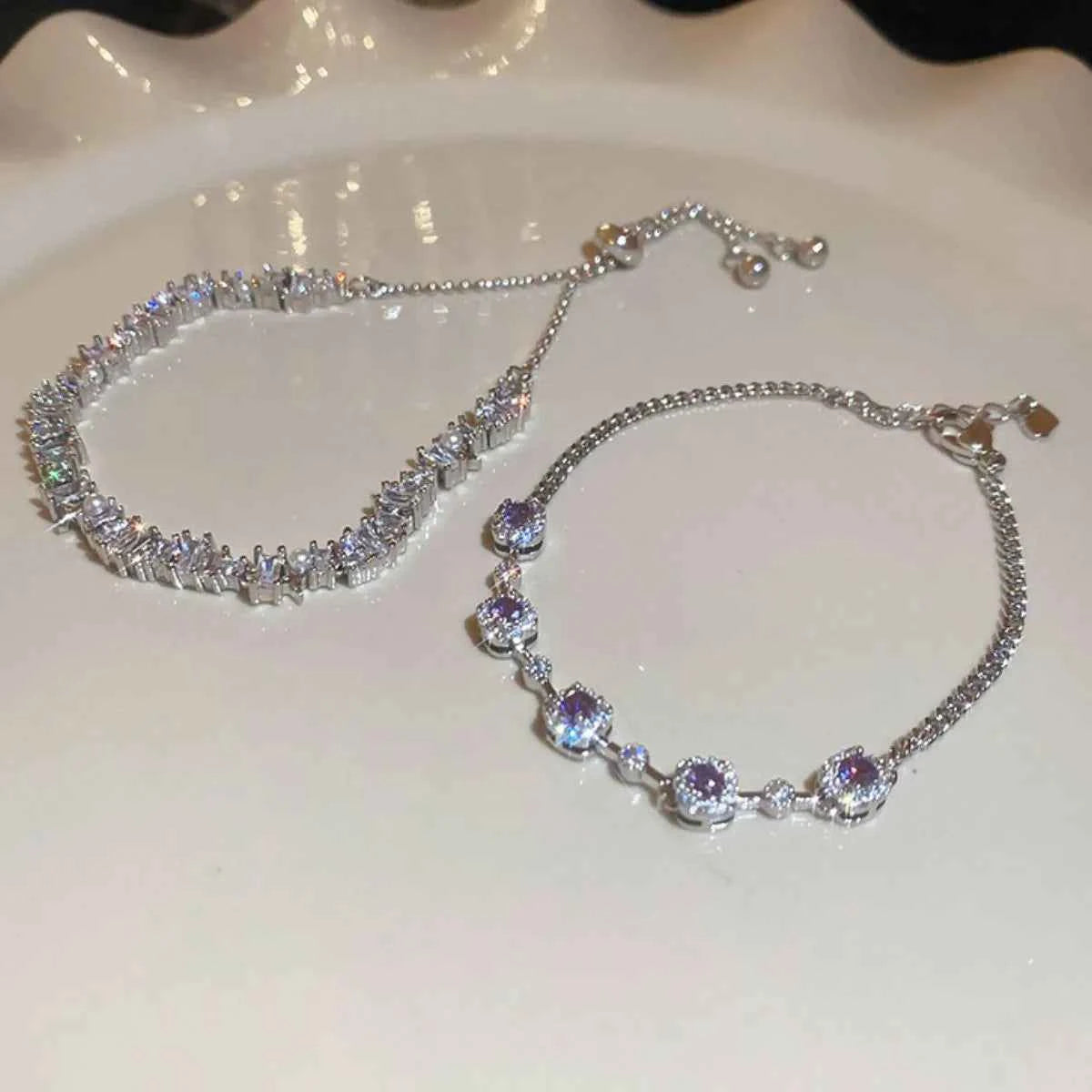 Copper Zircon Bracelet