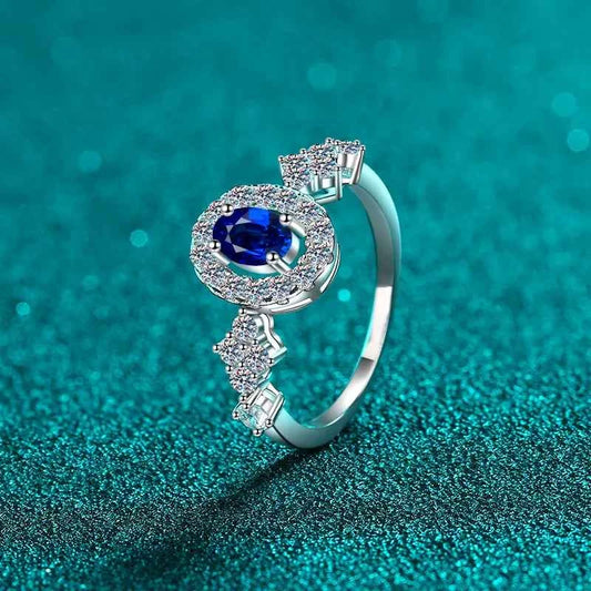 925 Sterling Silver Moissanite Ring