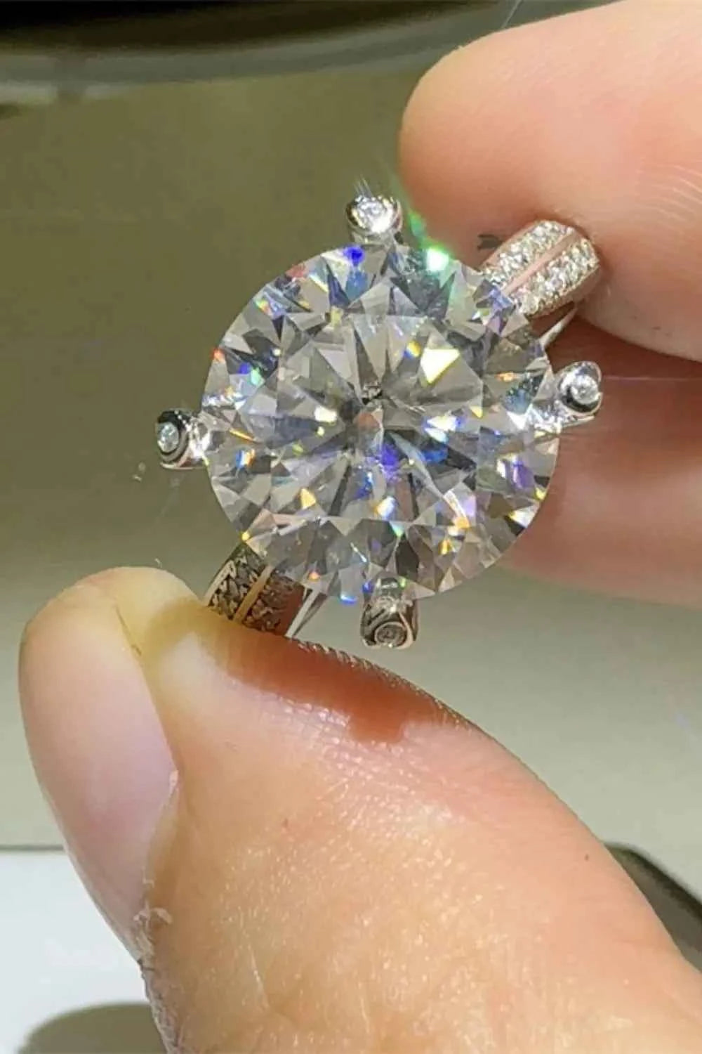 5 Carat Moissanite 925 Sterling Silver Ring