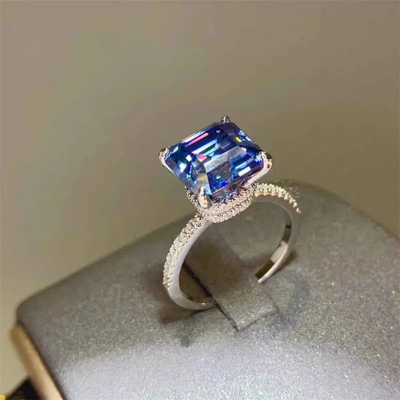 5 Carat Moissanite Zircon 925 Sterling Silver Ring