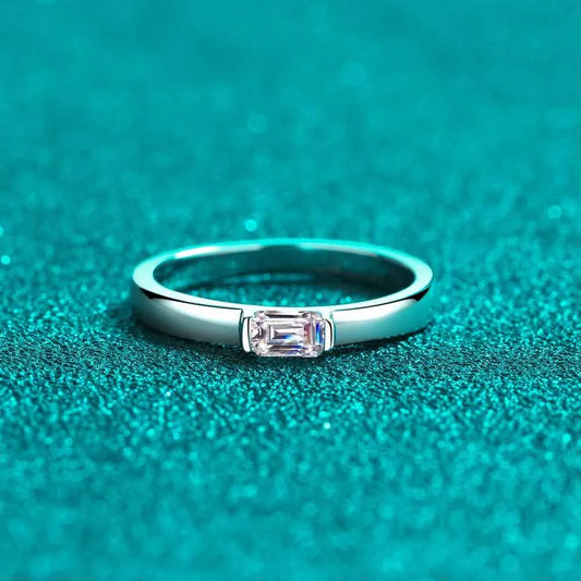 Moissanite 925 Sterling Silver Ring