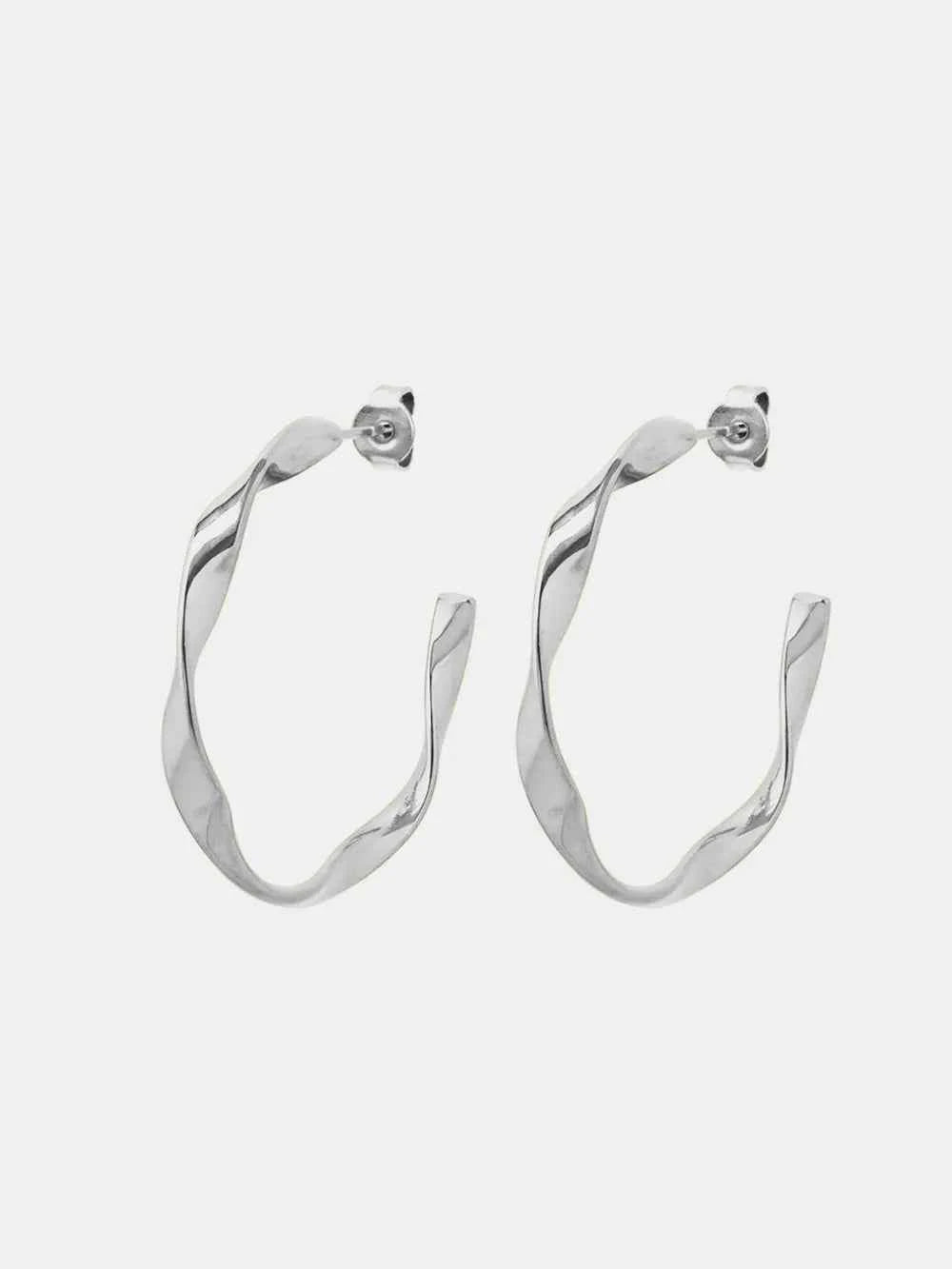 Titanium Steel C-Hoop Earrings