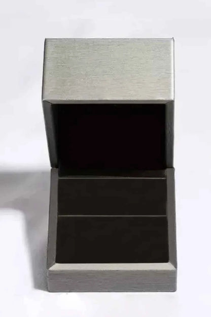 925 Sterling Silver Inlaid Zircon Square Ring