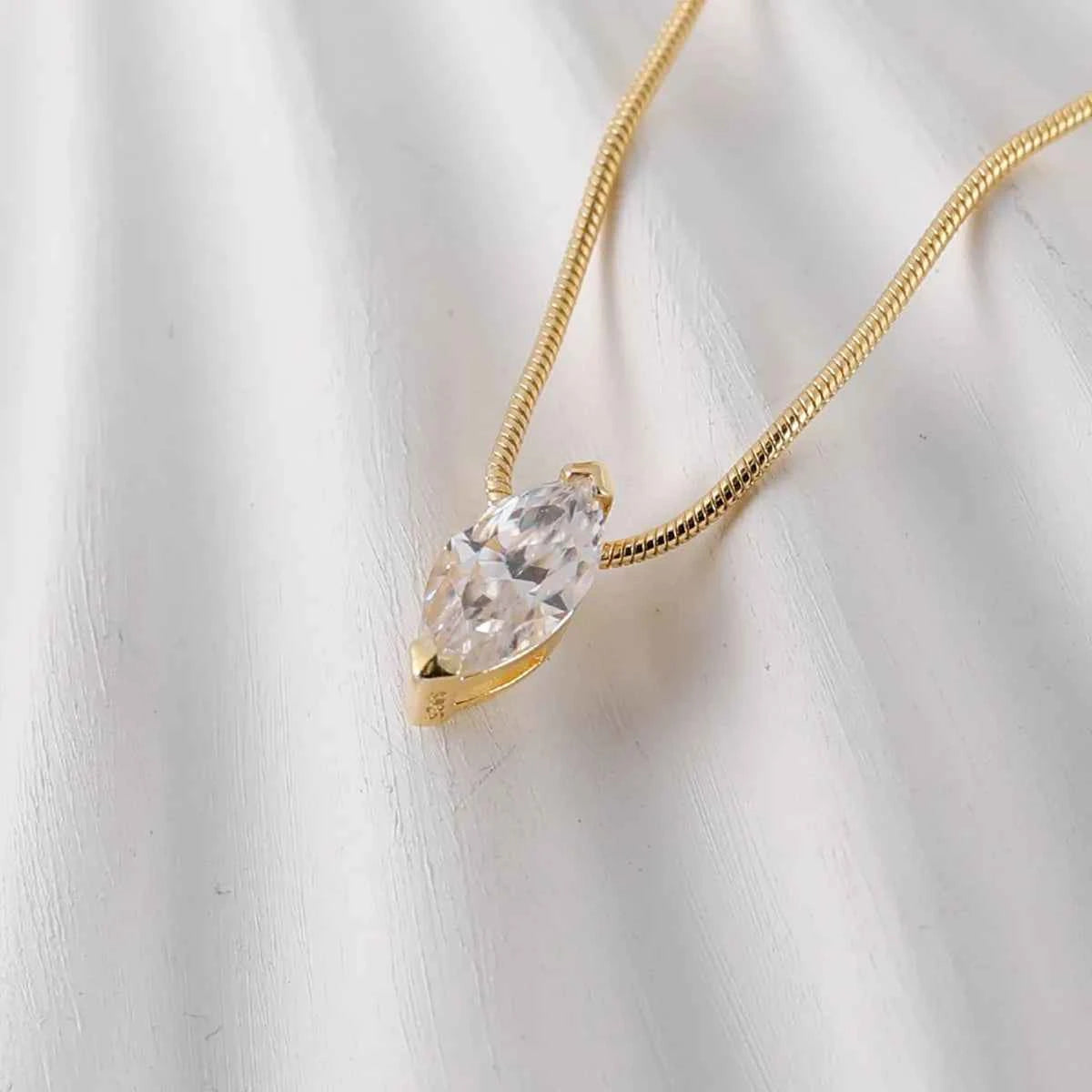 1 Carat Moissanite 925 Sterling Silver Necklace