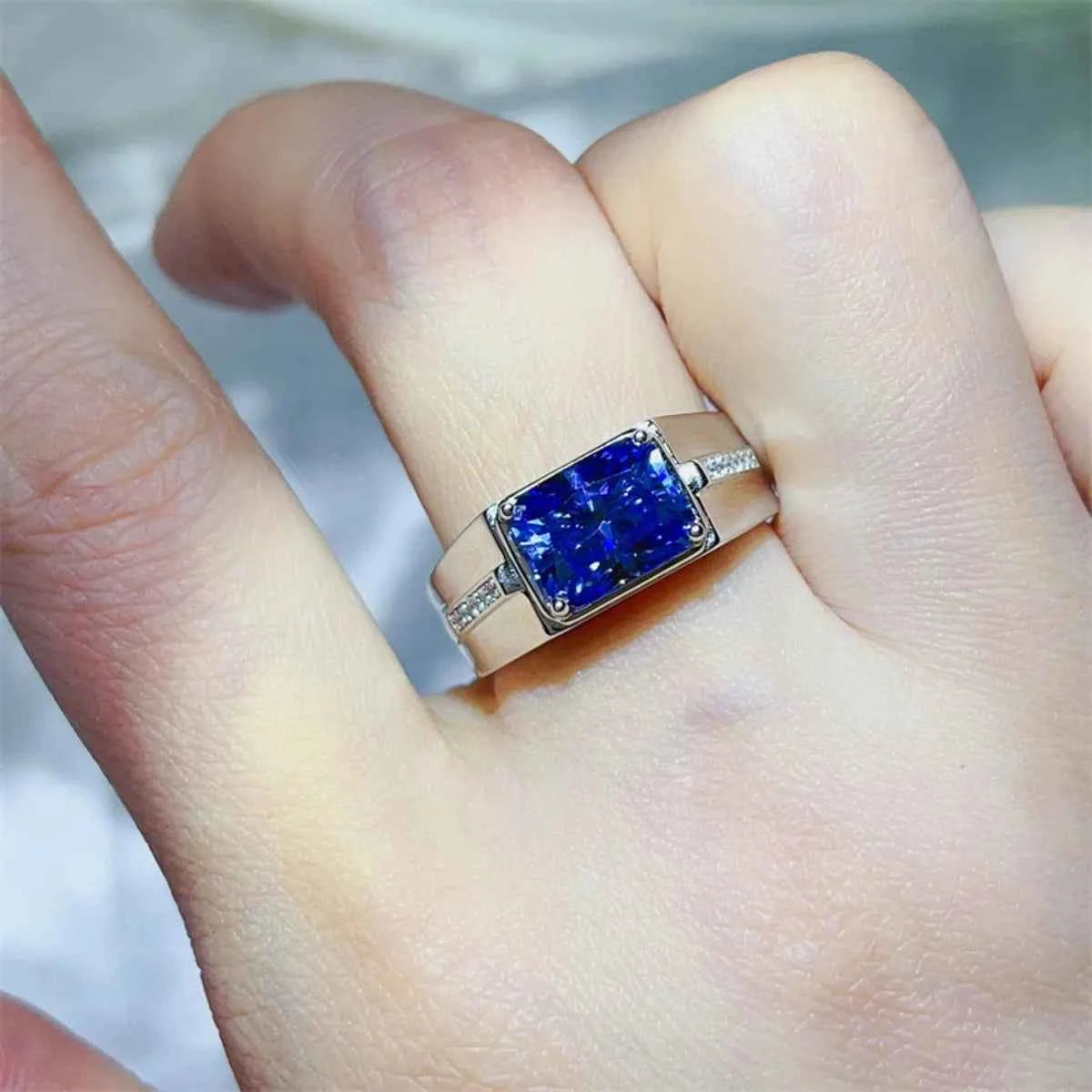 2 Carat Moissanite 925 Sterling Silver Ring