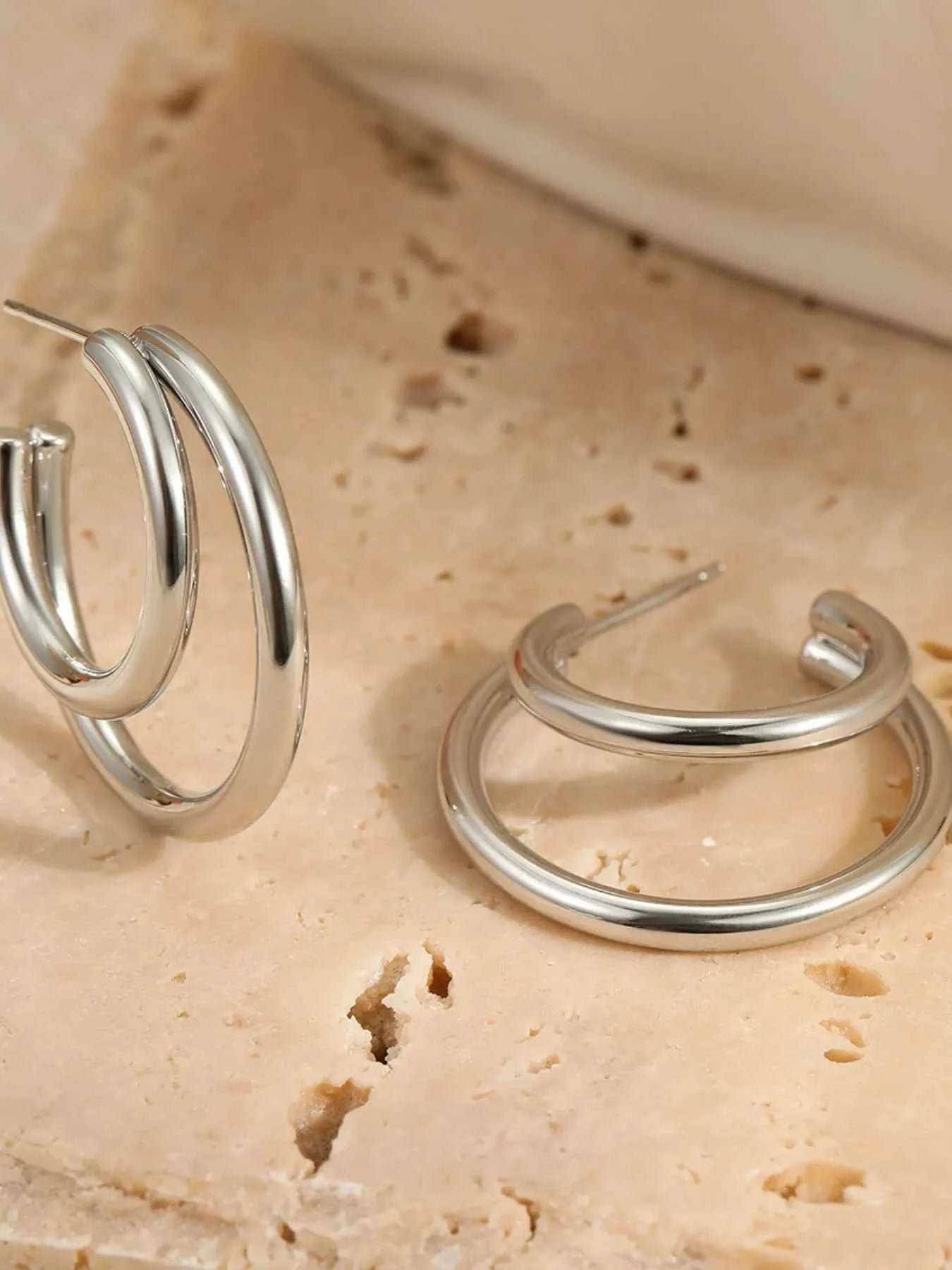 Stainless Steel Hoop Earrings