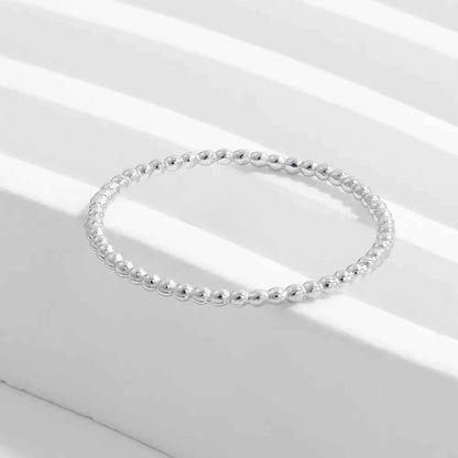 925 Sterling Silver Bead Ring
