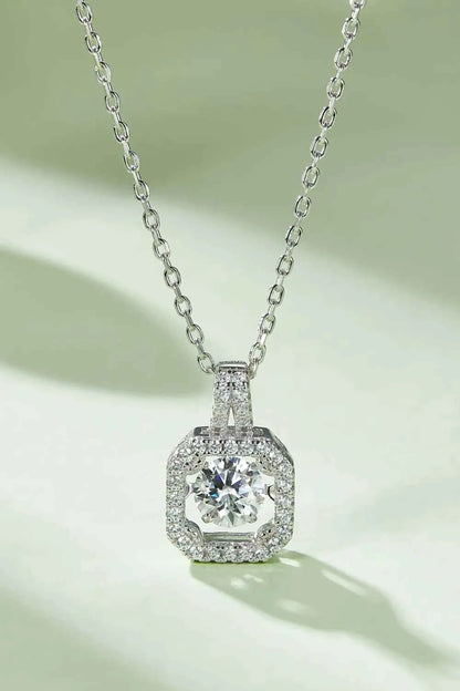 Adored Moissanite 925 Sterling Silver Necklace