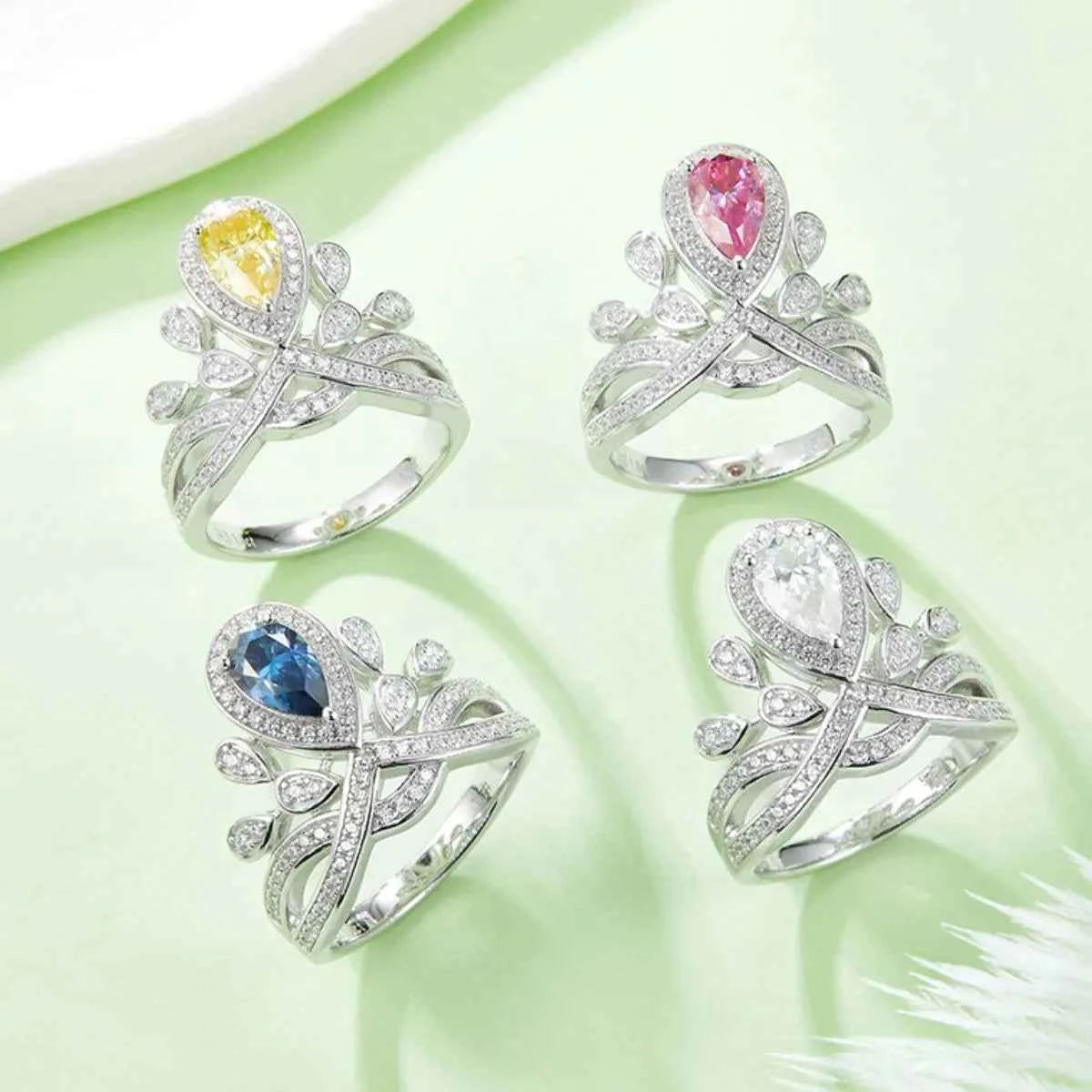 1 Carat Moissanite 925 Sterling Silver Ring