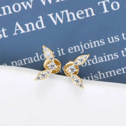 Moissanite 925 Sterling Silver Stud Earrings