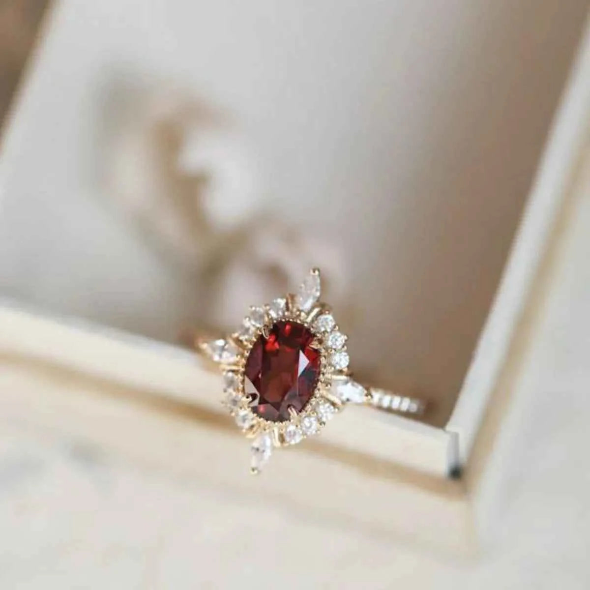 925 Sterling Silver Zircon Ring