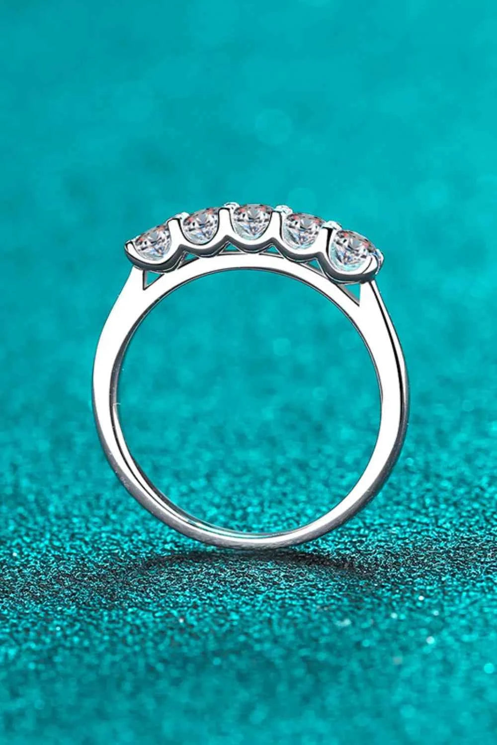 925 Sterling Silver Moissanite Ring