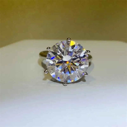 10 Carat Moissanite 925 Sterling Silver Ring