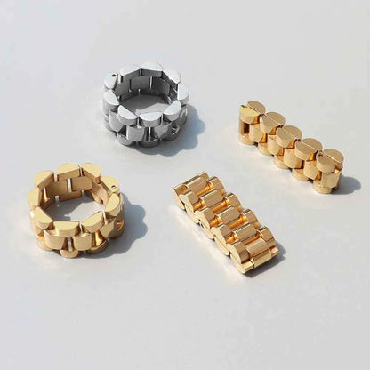 Plated Titanium Steel Ring