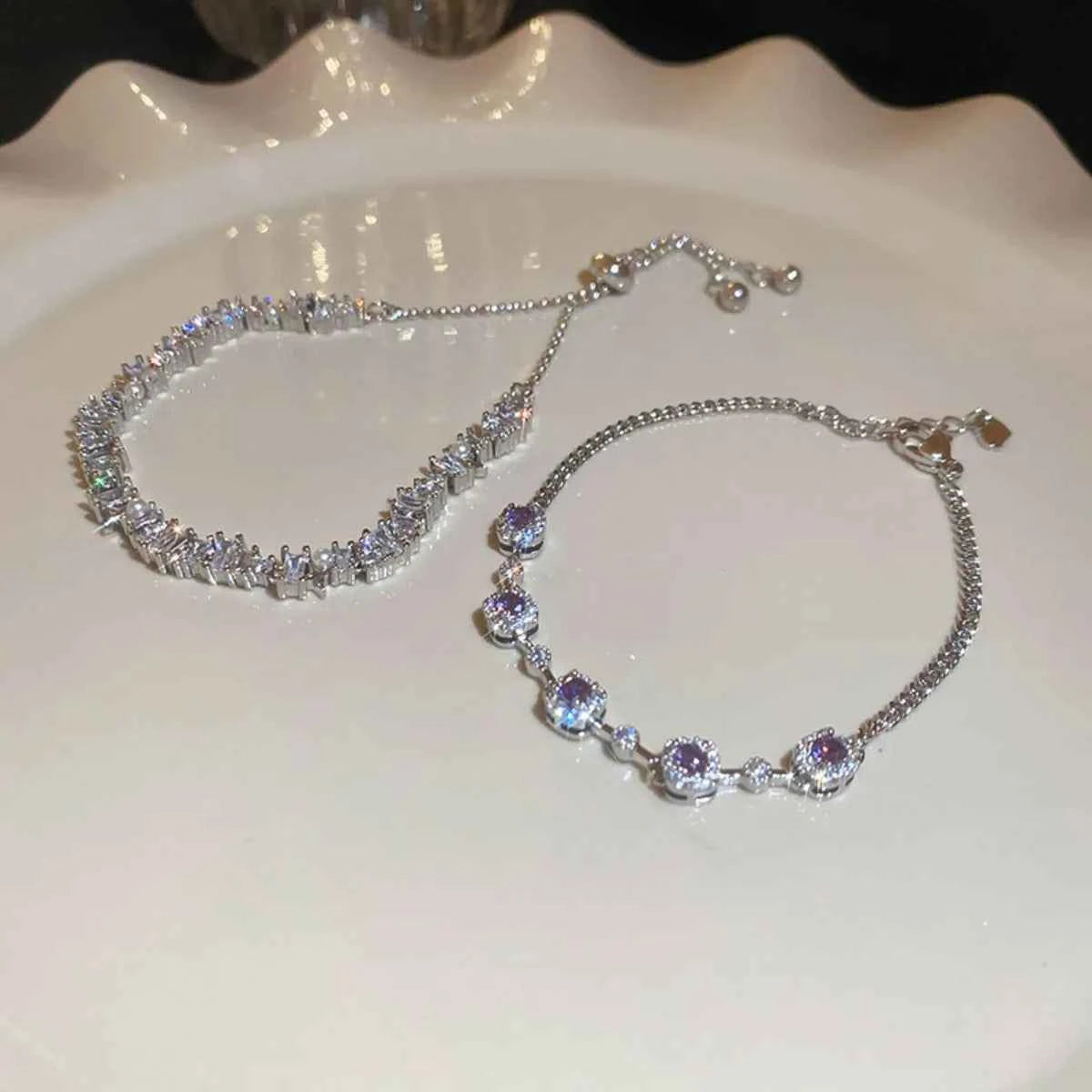 Copper Zircon Bracelet