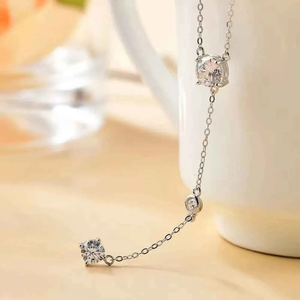 1.5 Carat Moissanite 925 Sterling Silver Necklace
