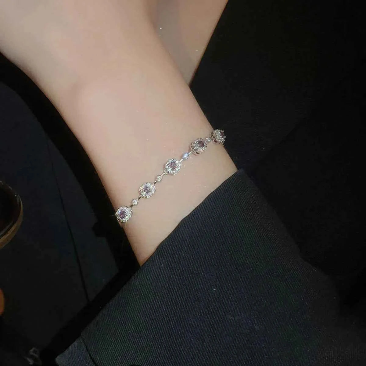 Copper Zircon Bracelet