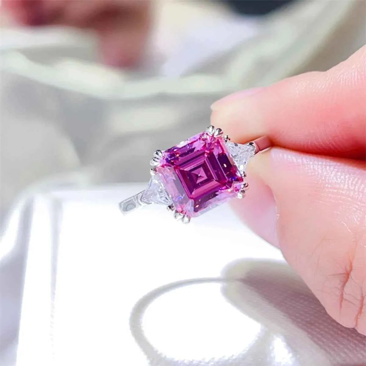 3 Carat Moissanite 925 Sterling Silver Ring