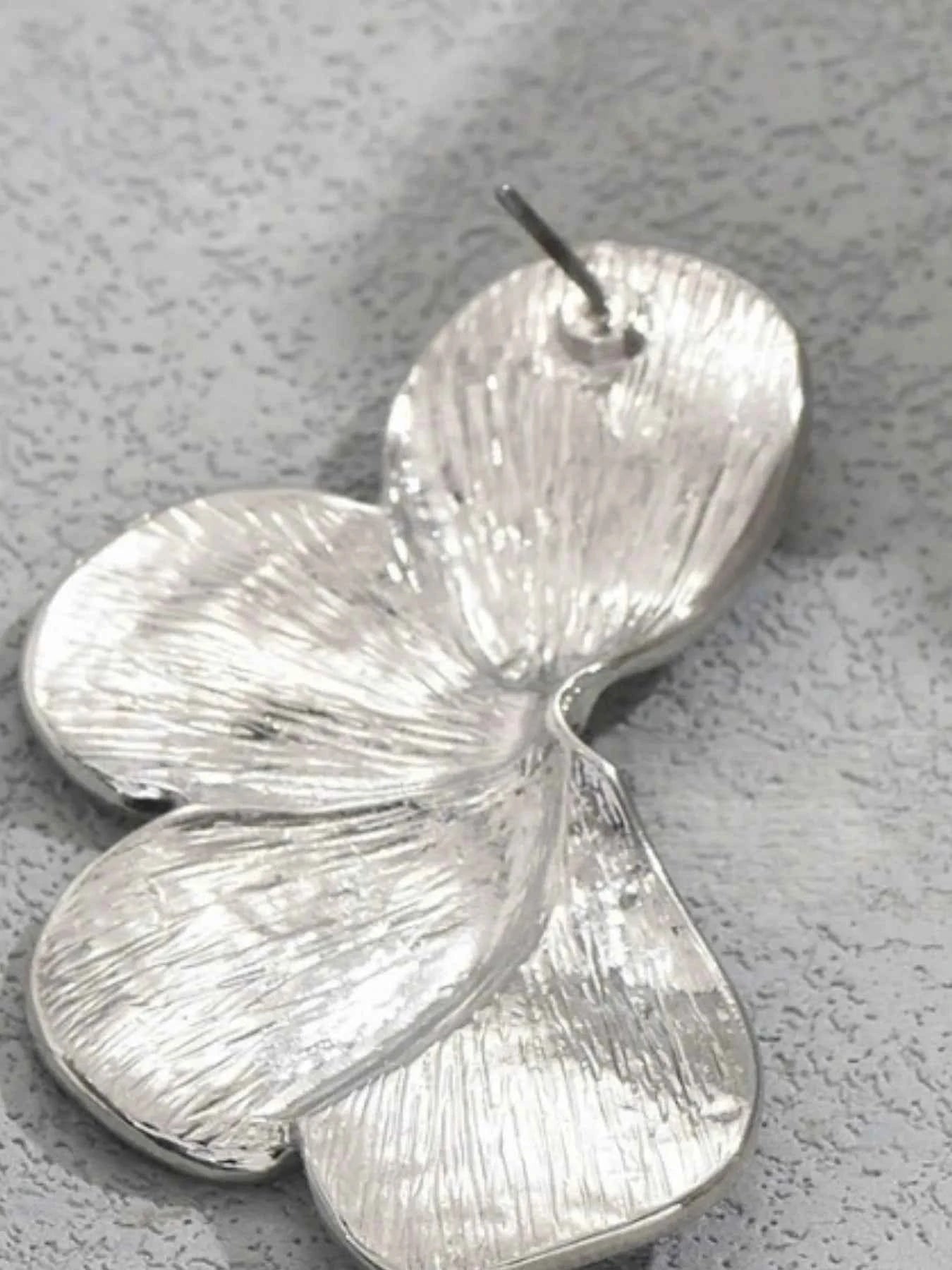 Stainless Steel Flower Earrings