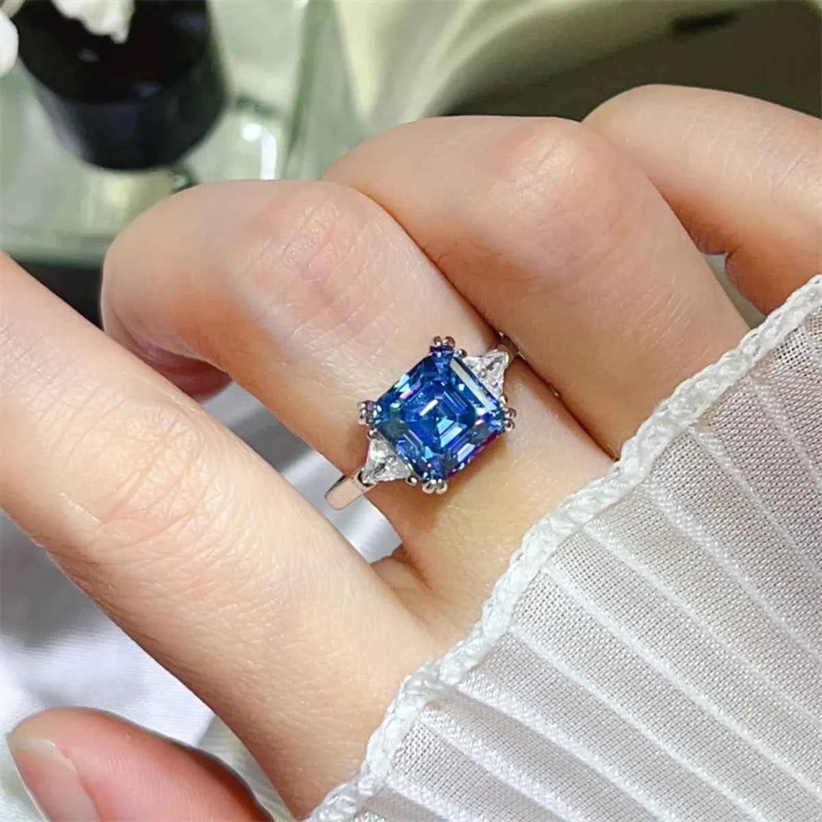 3 Carat Moissanite 925 Sterling Silver Ring