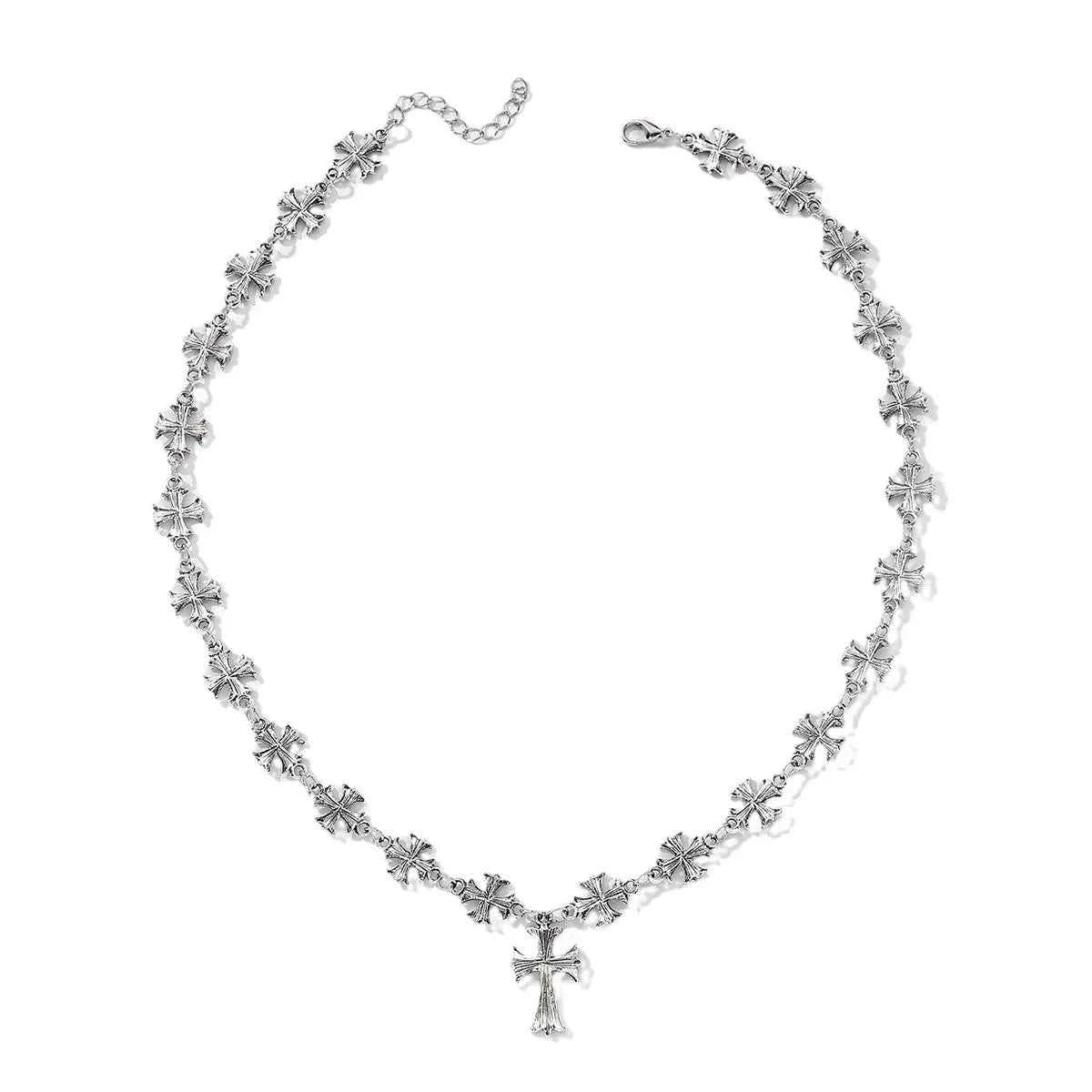 Cross Pendant Alloy Necklace