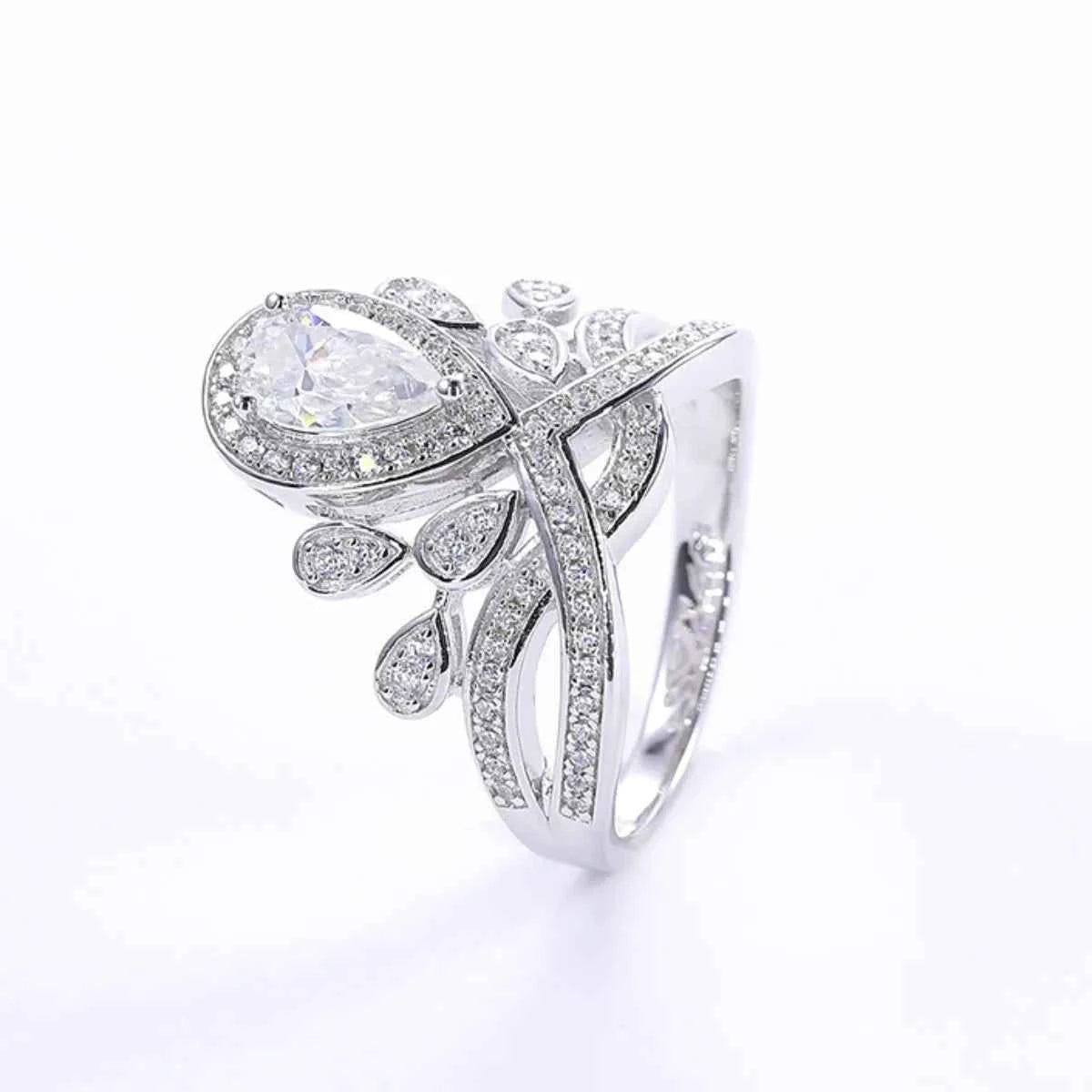 1 Carat Moissanite 925 Sterling Silver Ring