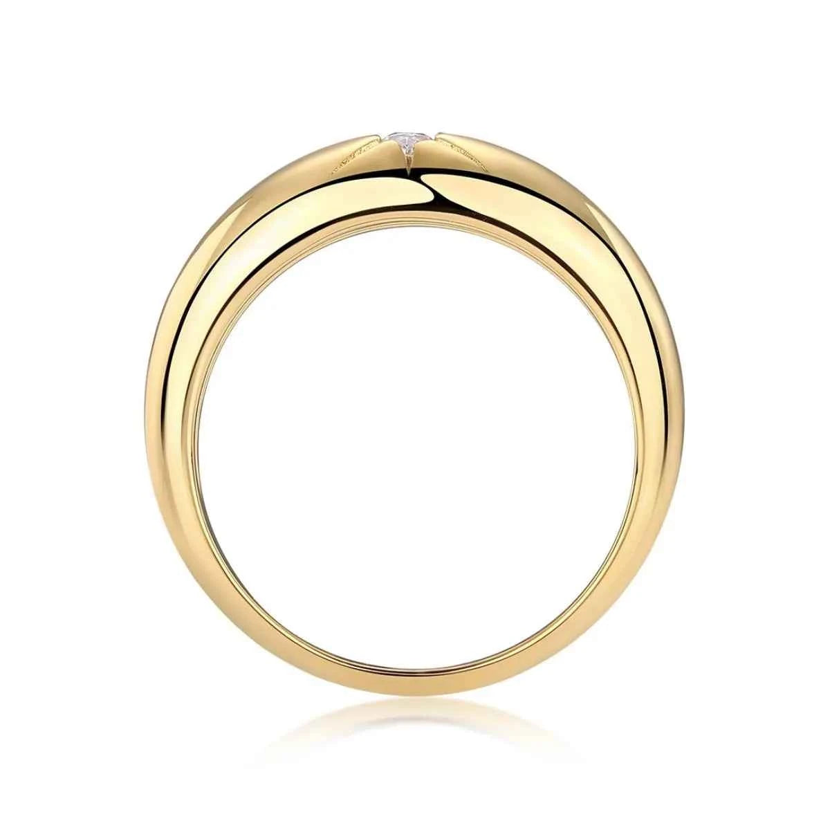 925 Sterling Silver Moissanite Ring